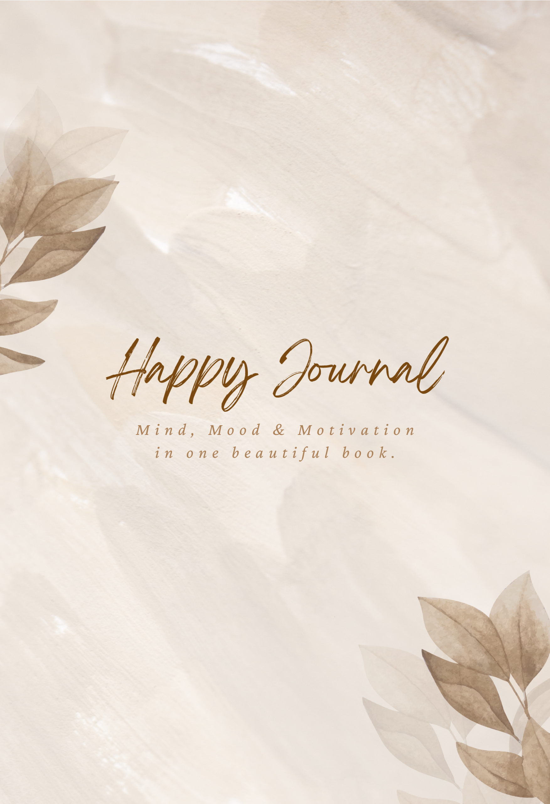 Home colored happy journal first draft mockup 1